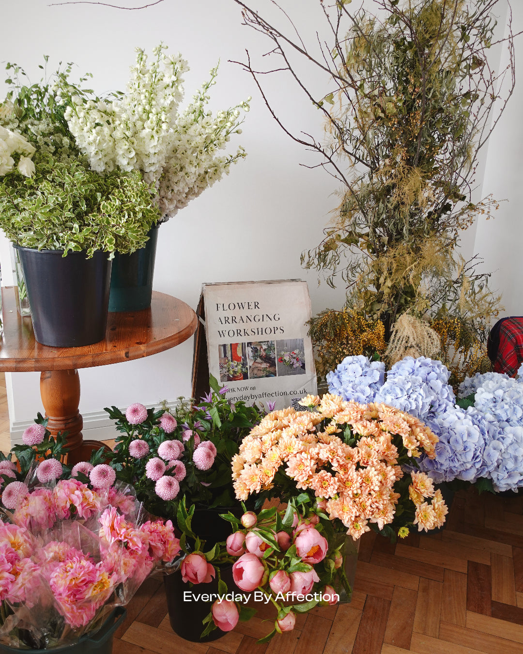 flowers in a florist studio