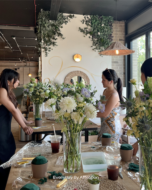 Mother's Day Flower, Basket and Blooms, hobby workshopm flower arranging class